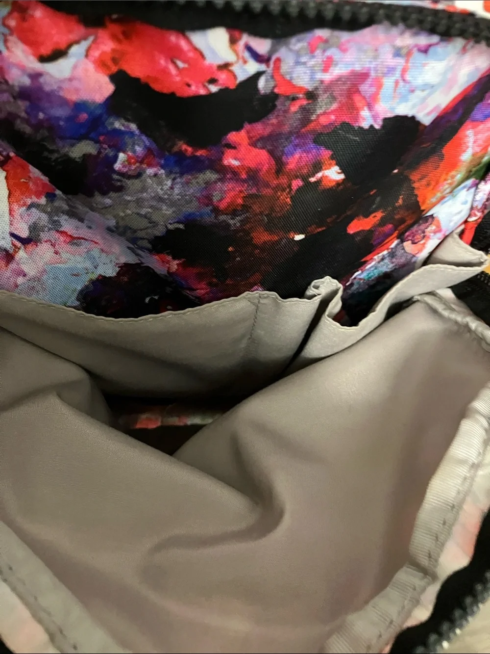Kipling Seoul Backpack 27L Abstract Watercolors Print Multi - Picture 5 of 10